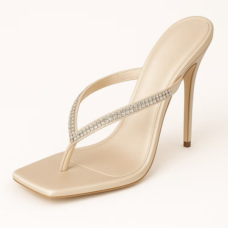 Thumbnail: Amira - New High Heels Fashion Clip Toe Slippers