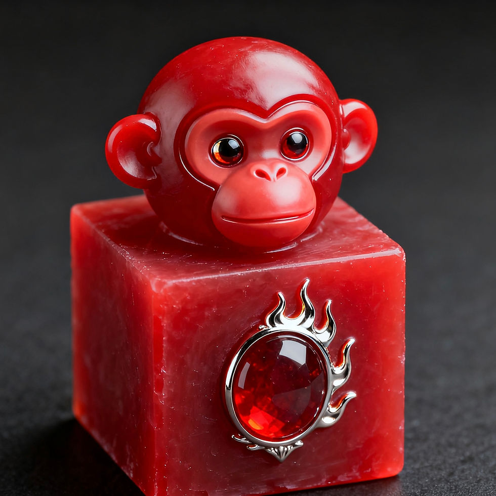 離墟工坊【紅火猴皂】屬猴、喜火