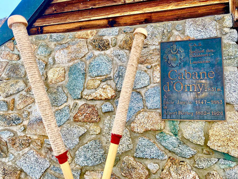 Les Batons bamboo ski poles_Cabane d'Orny