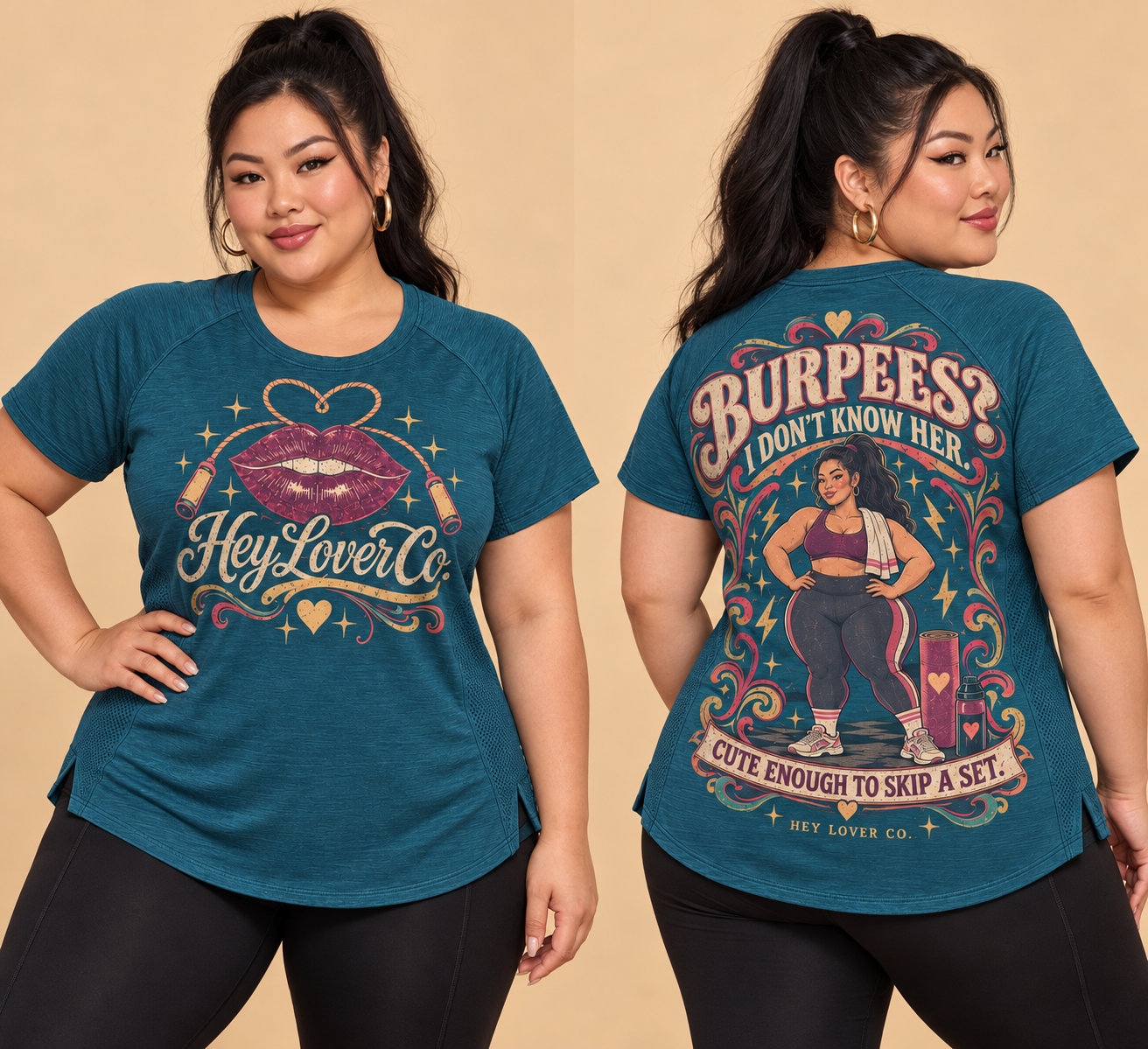 Burpees I Don't Know Her Tee