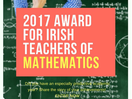The first edition of the Award for Irish Teachers of Mathematics