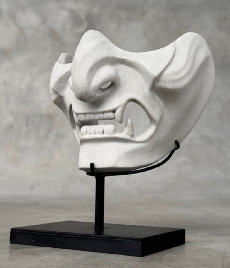 Masque décoratif style Oni japonais mitch richmond