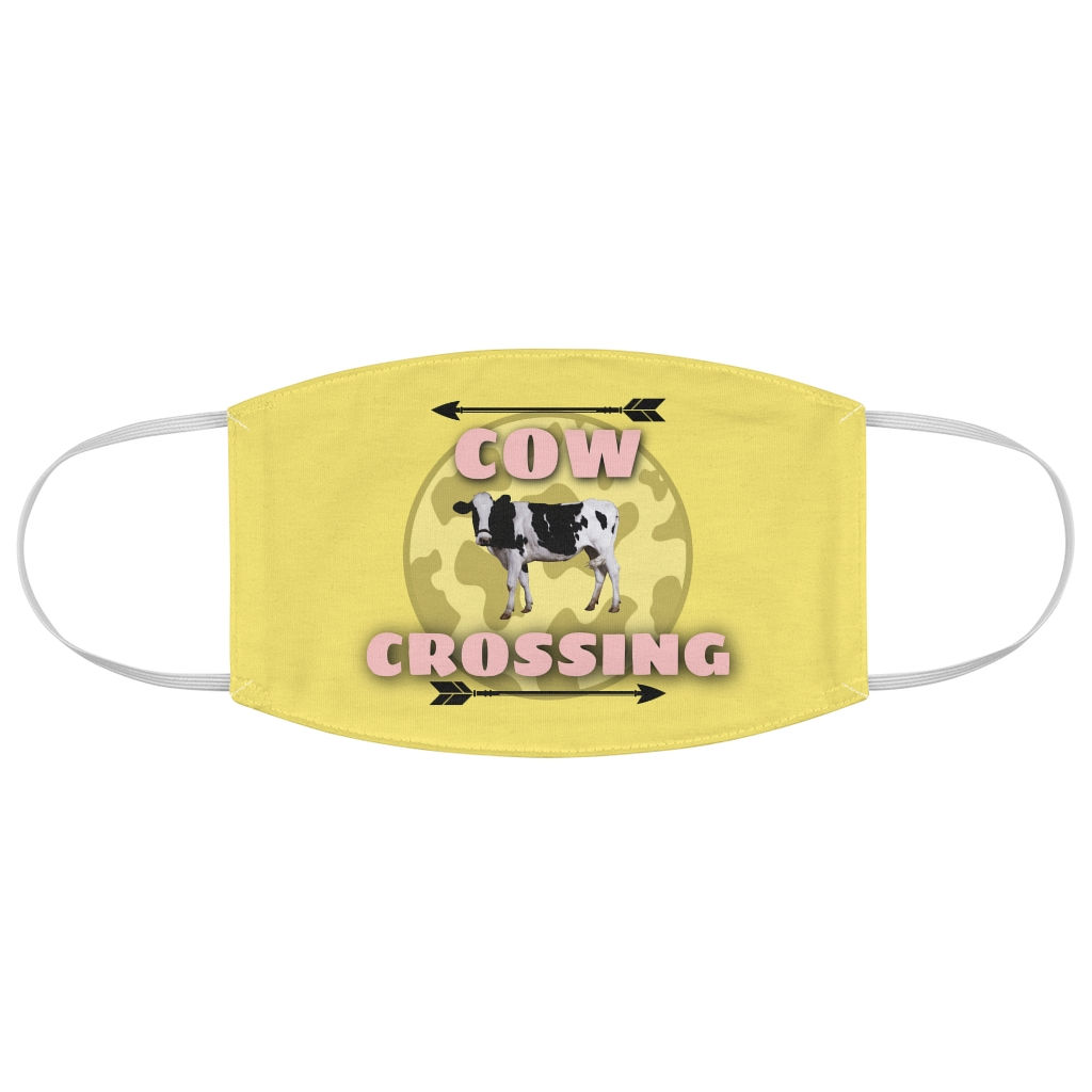 Cow Crossing Logo Face Mask
