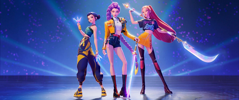K-pop Demon Hunters, Rumi, Zoey, Mira, HUNTR/X