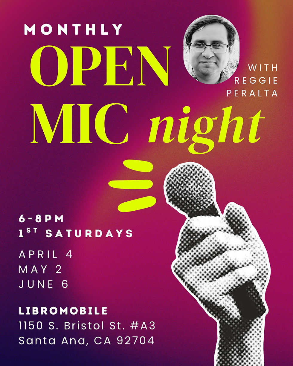 Monthly Open Mic with Reggie Peralta (1)