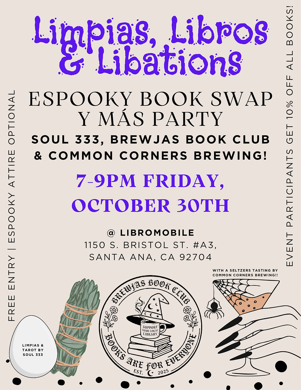 Limpias, Libros & Libations