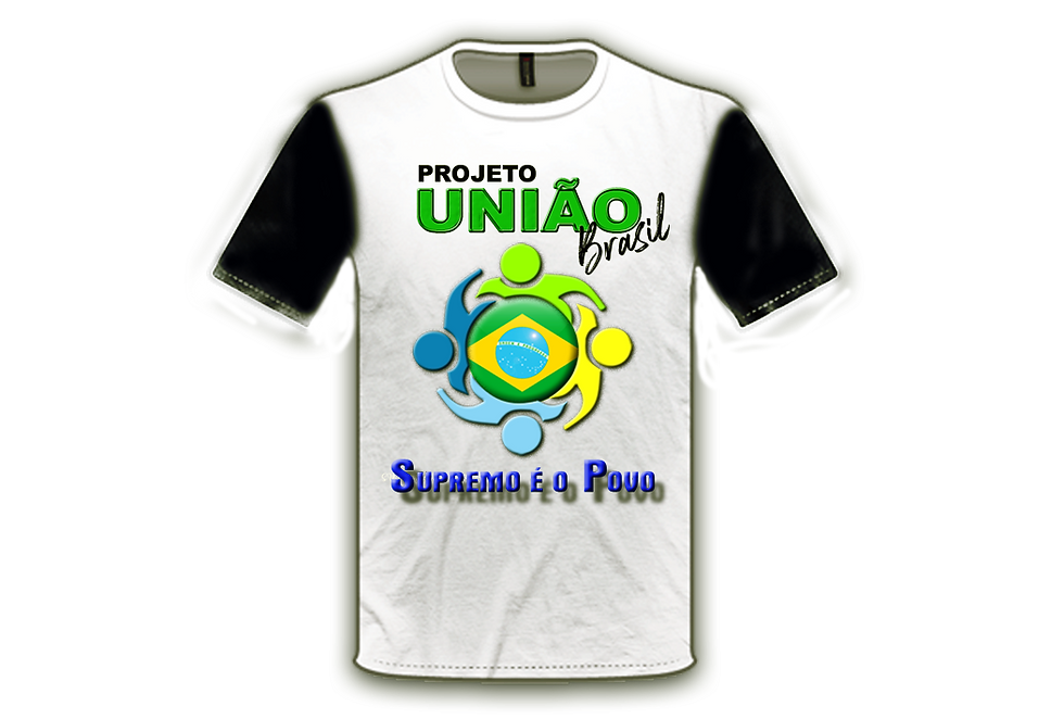 Camiseta Projeto União Brasil -Preta