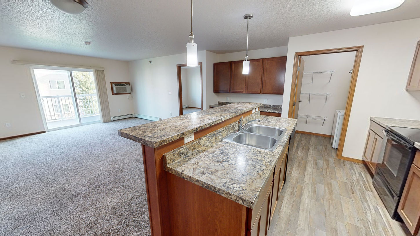 Inside of apartment in Fargo, North Dakota