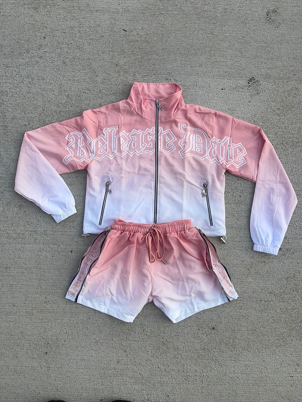 Thumbnail: Woman’s RD ™️ “Pink Legend” Cropped Windbreaker Set 
