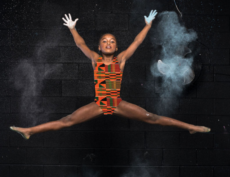 Zoila Kente Print Leotard