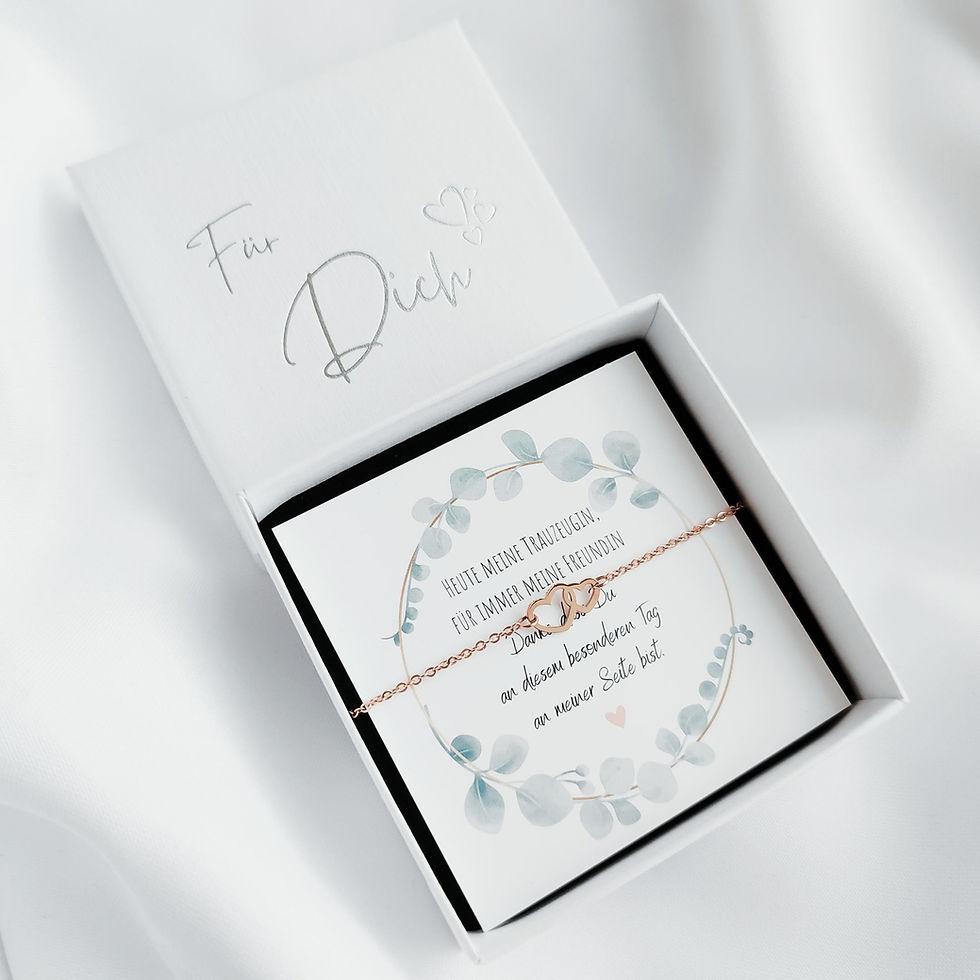 Miniaturbild: Trauzeugin Geschenk Armband mit Geschenkkarte