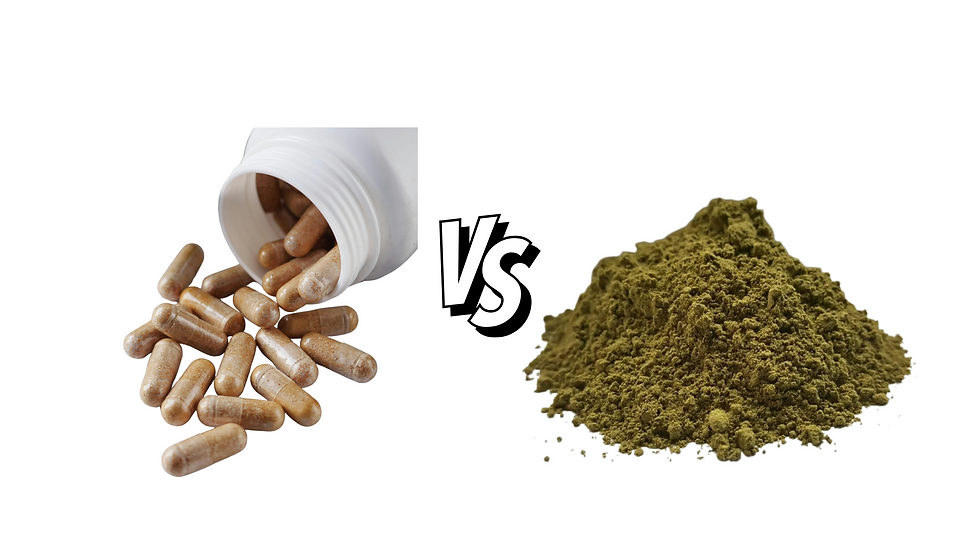 KRATOM Capsules vs. Powder