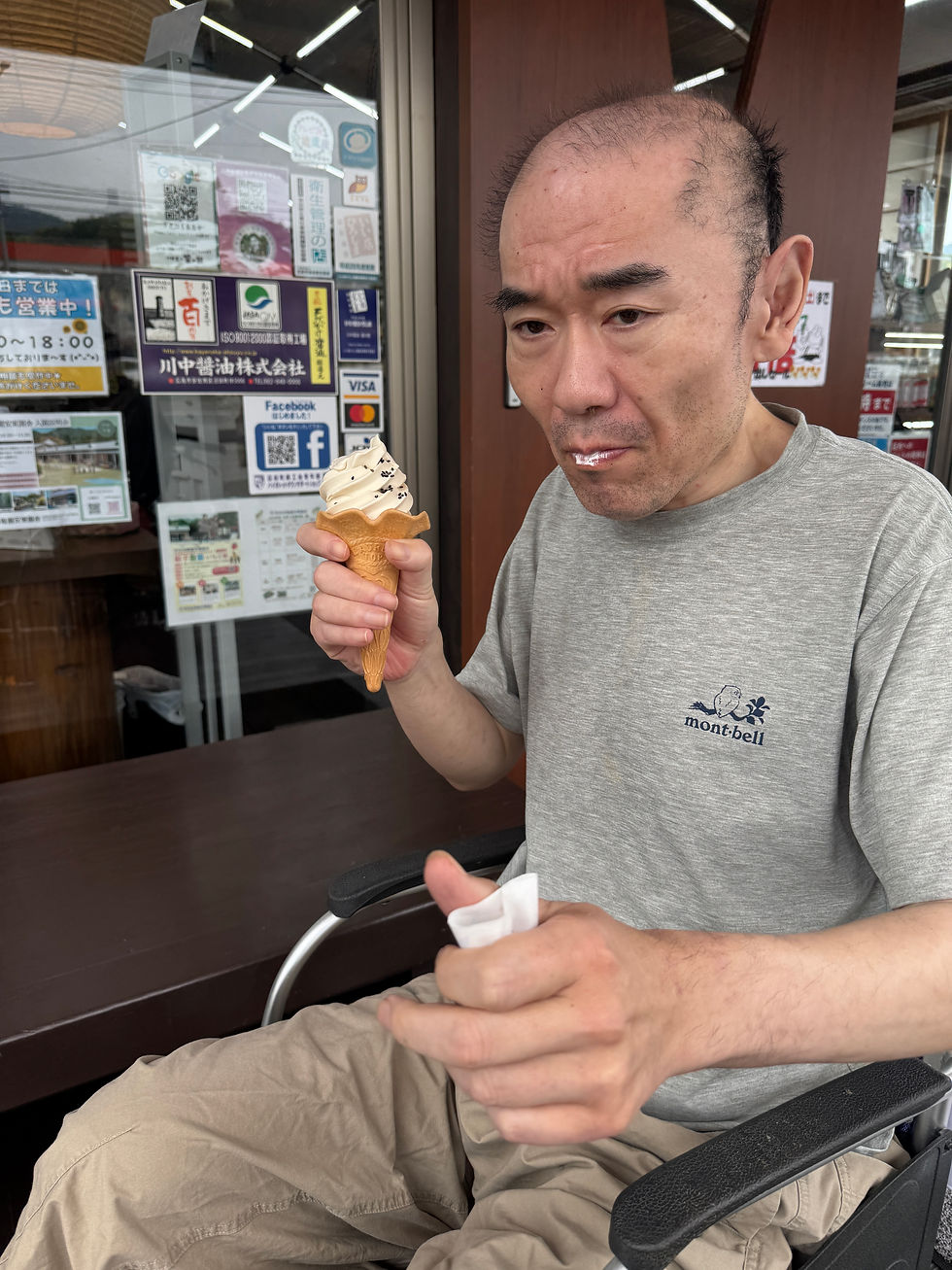 醤油ソフトクリーム😋