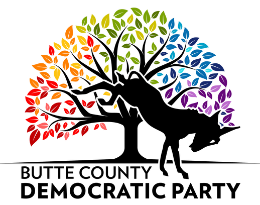 ButteDemLogoLarge.png, Democratic Party, Butte County CA Democratic Party, Democratic Donkey logo