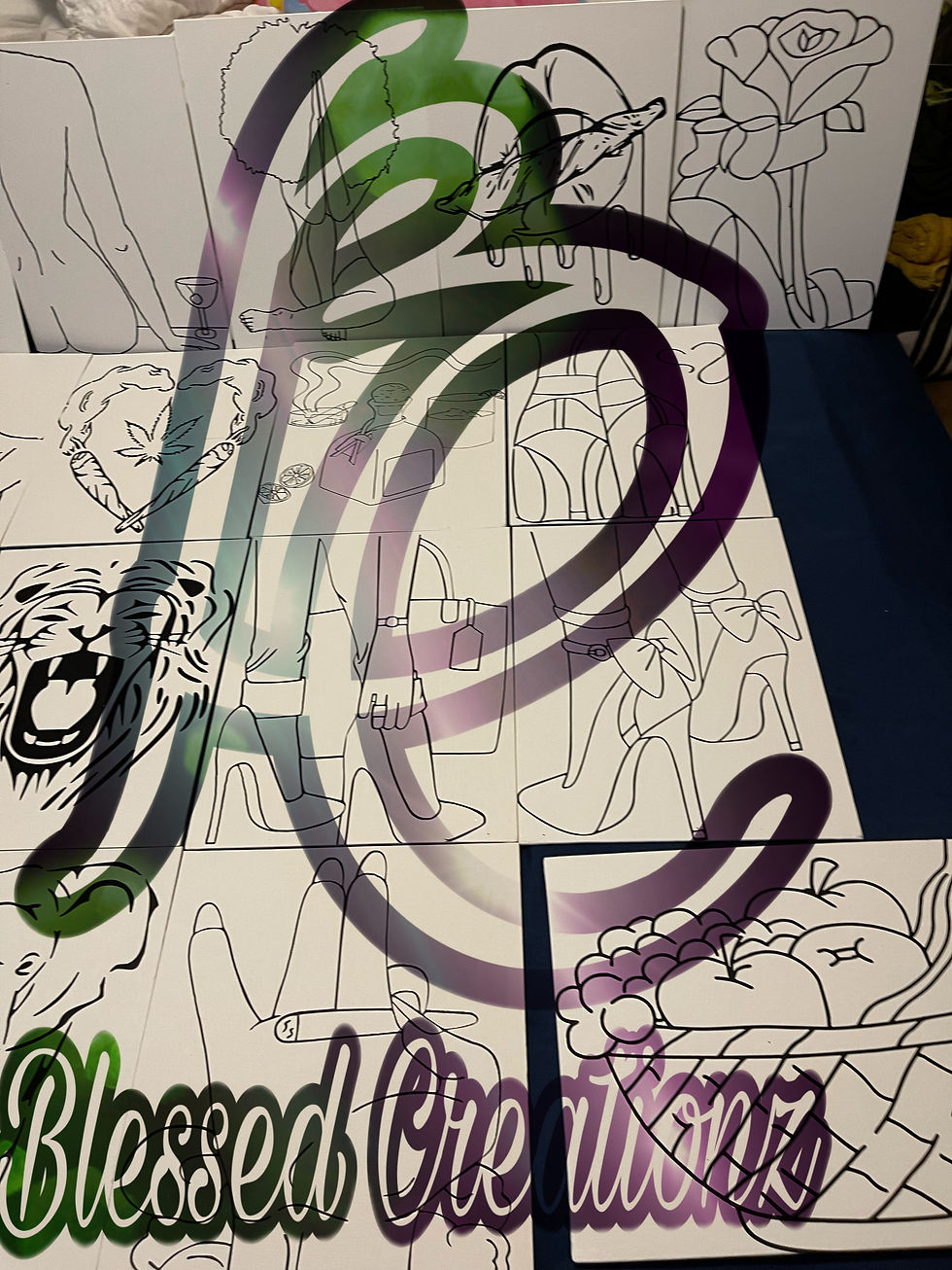 Thumbnail: Pre-sketched canvas