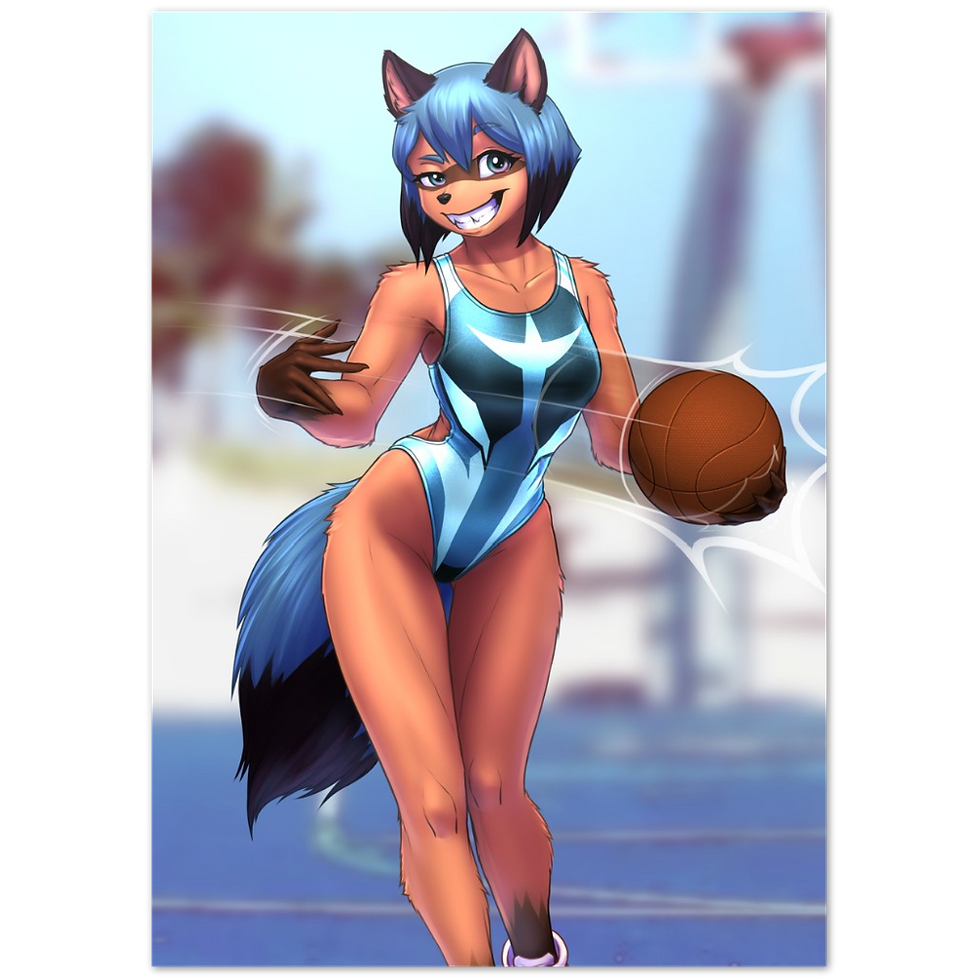 Thumbnail: Ballin' Tanuki Semi-Glossy Paper Poster