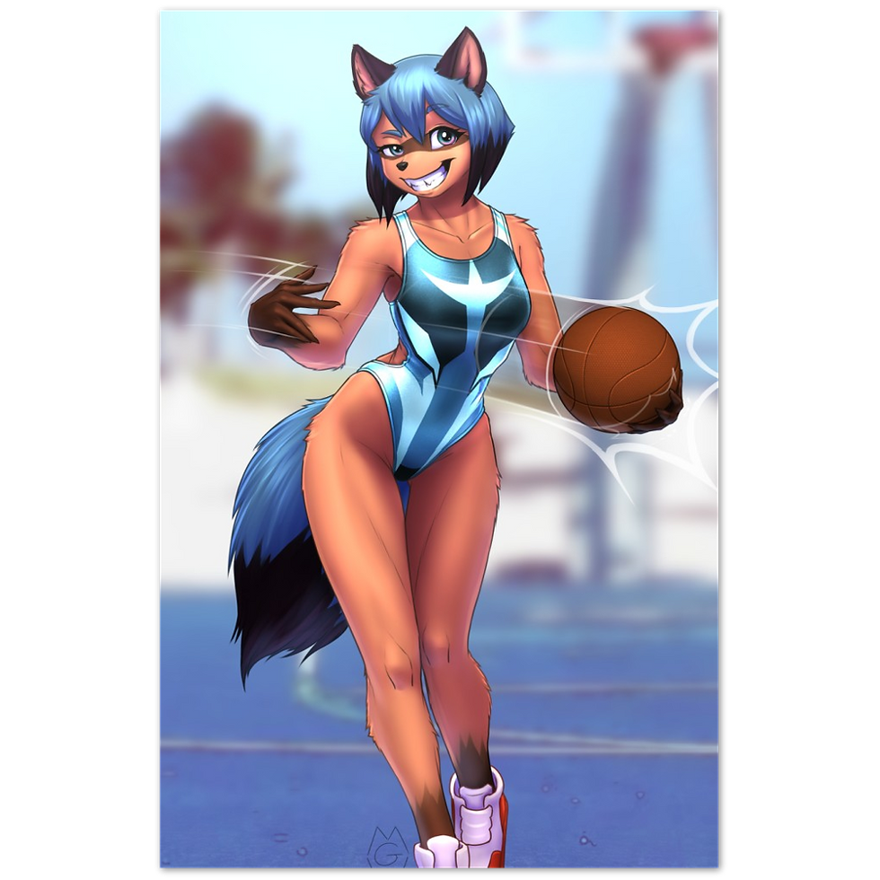 Thumbnail: Ballin' Tanuki Semi-Glossy Paper Poster