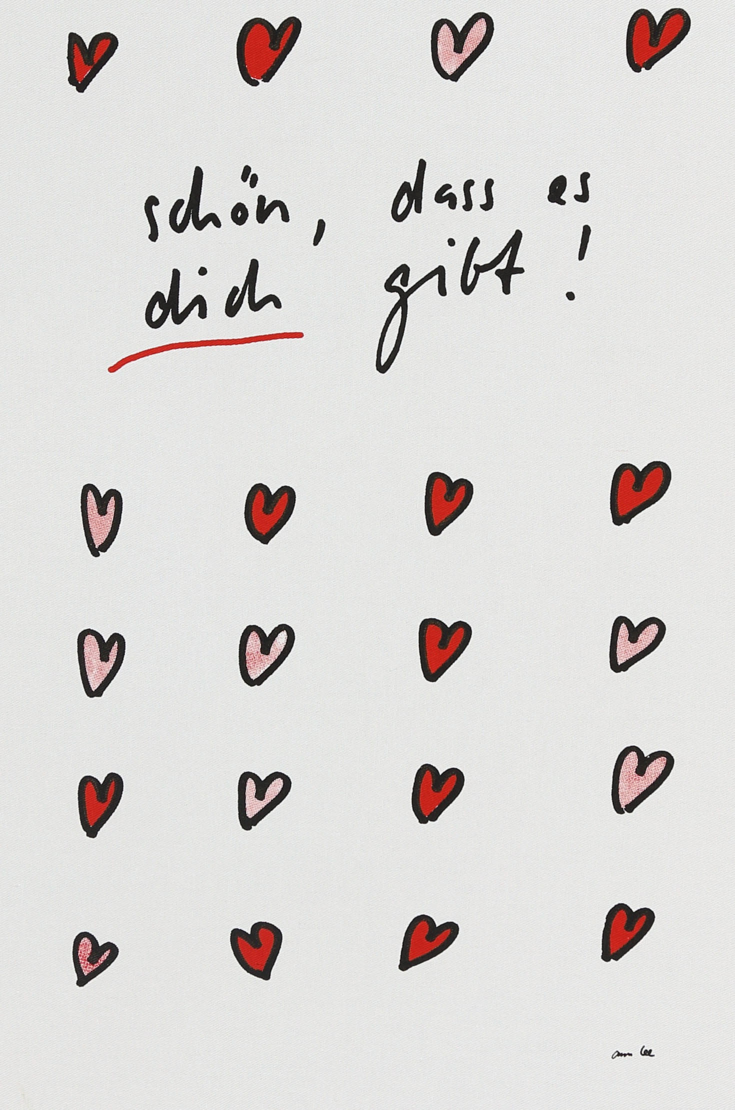 Küchentuch "Schön, dass es dich gibt!"