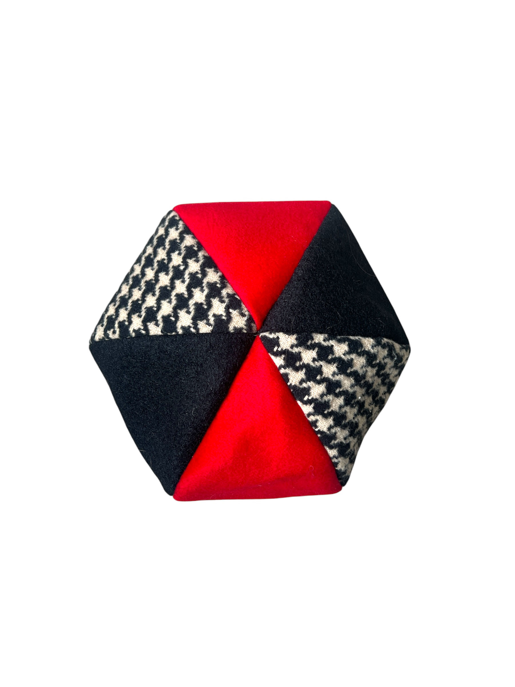 Handmade 6 pieces Beret Hat (Red x Check)