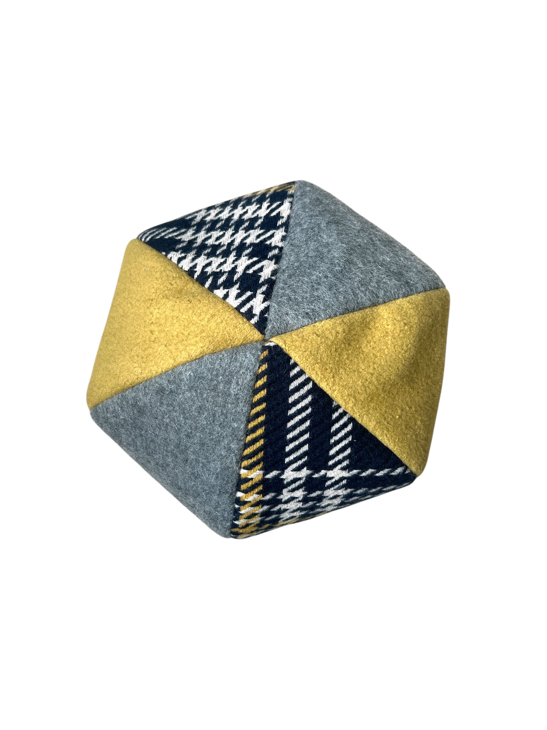Handmade 6 pieces Beret Hat (Mustard & Gray)