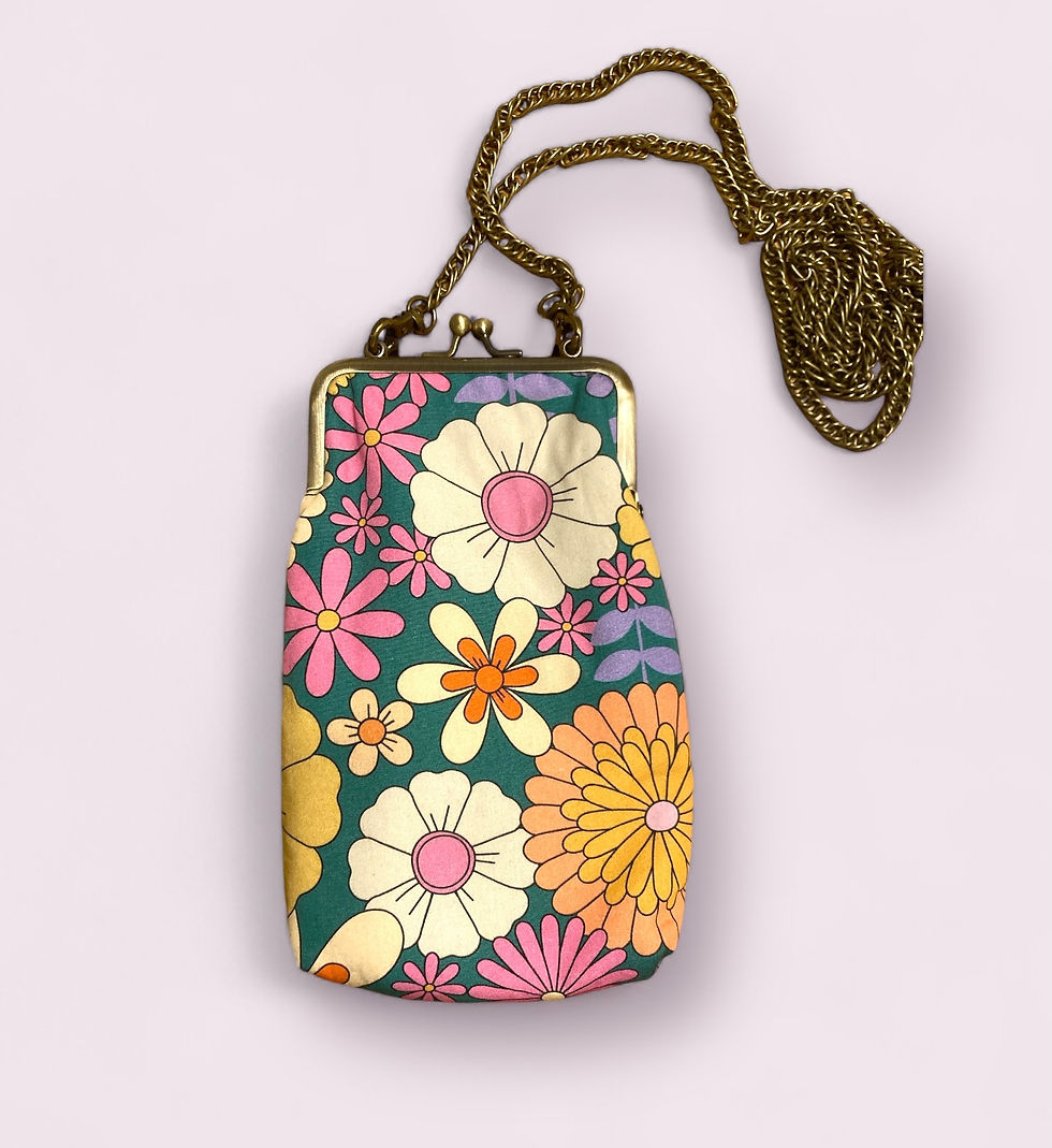 Thumbnail: Handmade Kiss-Lock Mini Bag