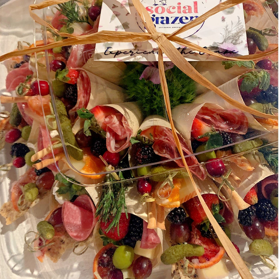 Thumbnail: Cone-cuterie Bouquet Tray-Small
