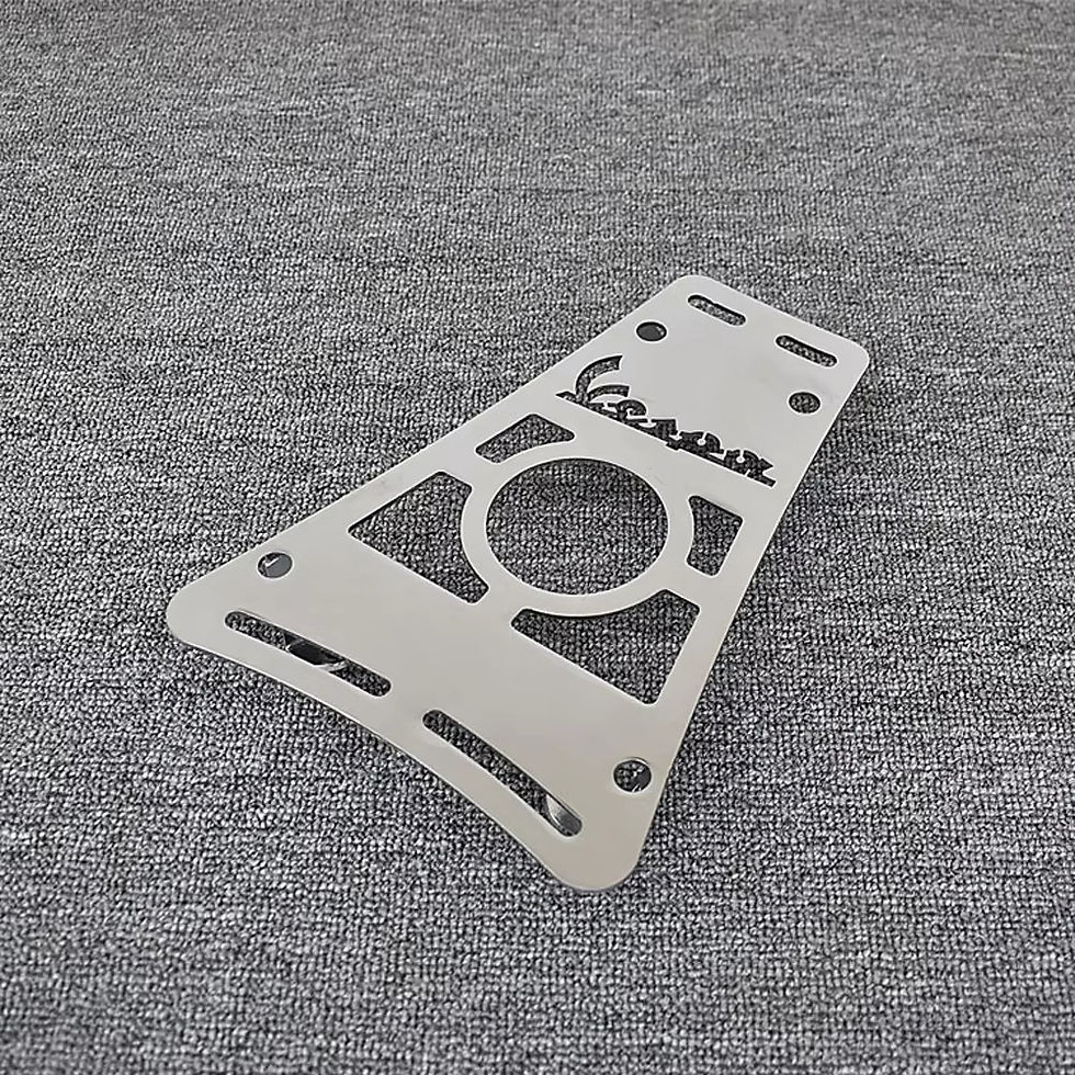 Thumbnail: VESPA GTS 300 STAINLESS STEEL CENTRE FLOOR LUGGAGE DRINK CARRIER