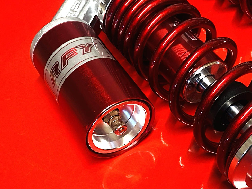 Thumbnail: ROYAL ALLOY GP TG SE JPS GP MT CANDY APPLE RED FRONT GAS SHOCK ABSORBERS