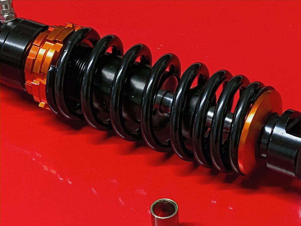 Thumbnail: ROYAL ALLOY GP 125i AC 4T BLACK REAR ADJUSTABLE SHOCK ABSORBER
