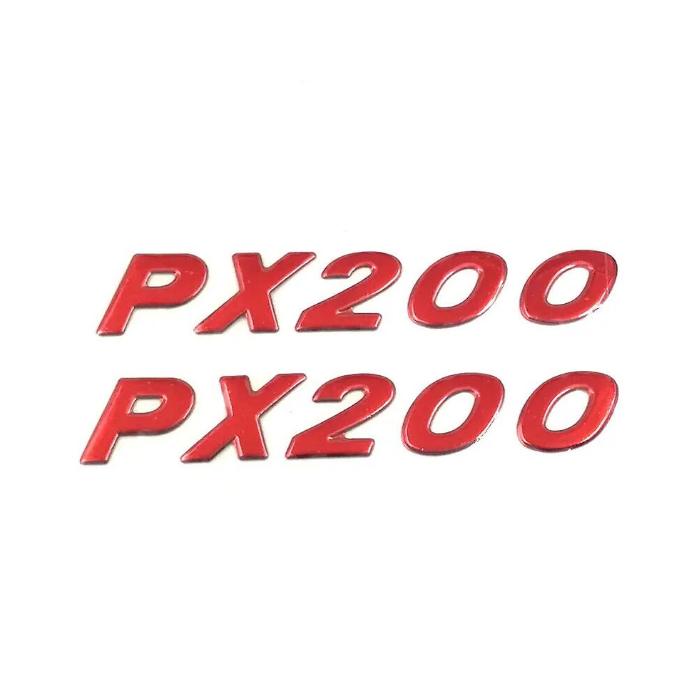 Thumbnail: VESPA PX 200 3M BLACK DECAL STICKER 16mm x 100mm wide 