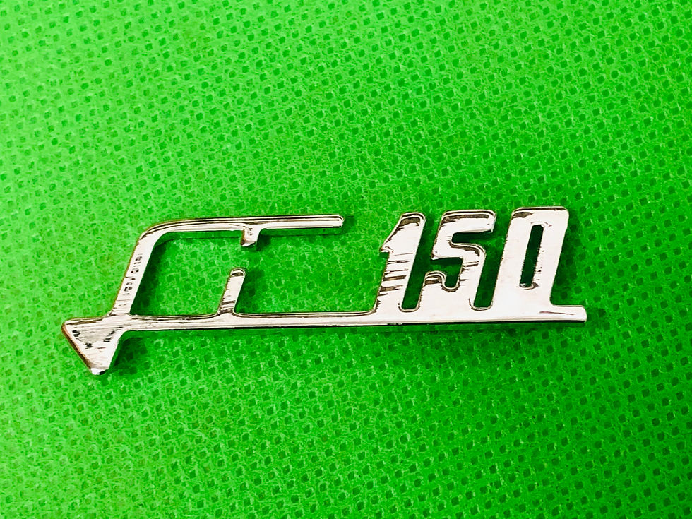 LAMBRETTA LI150 CHROME BADGE LI SERIES 1 & 2 & 3 MODELS