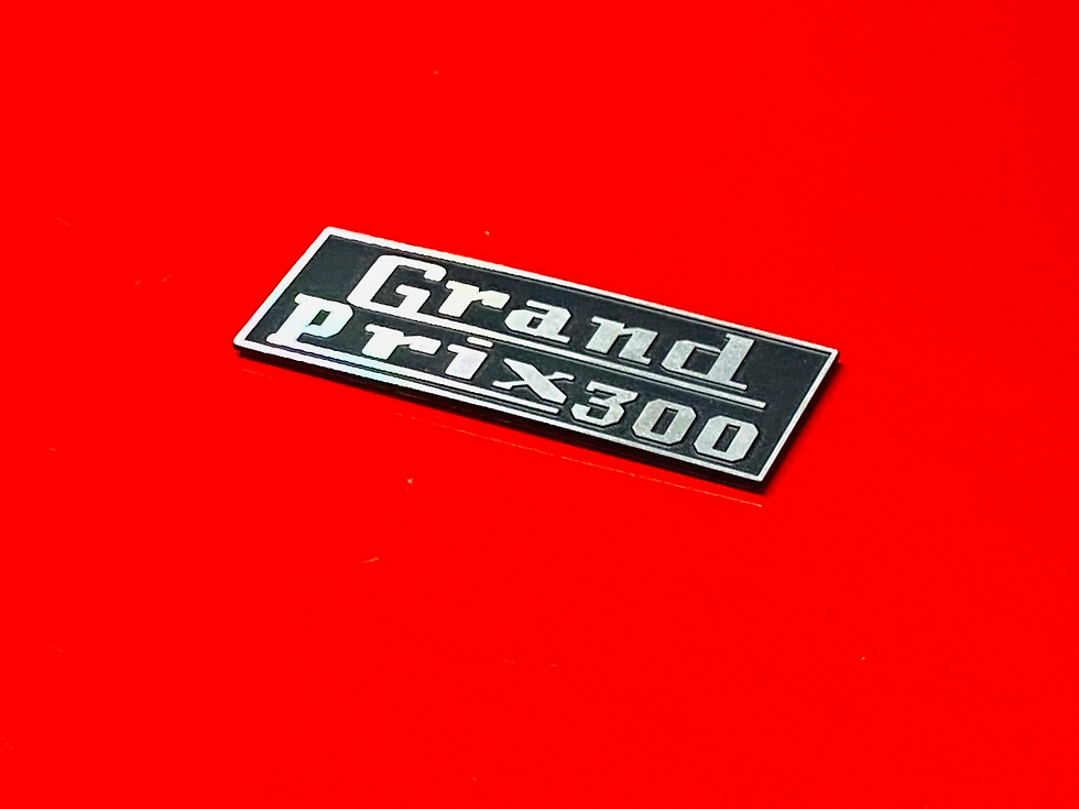 Thumbnail: ROYAL ALLOY GRAND PRIX 300 ROYAL ALLOY CAST ALUMINIUM LEGSHIELD BADGE