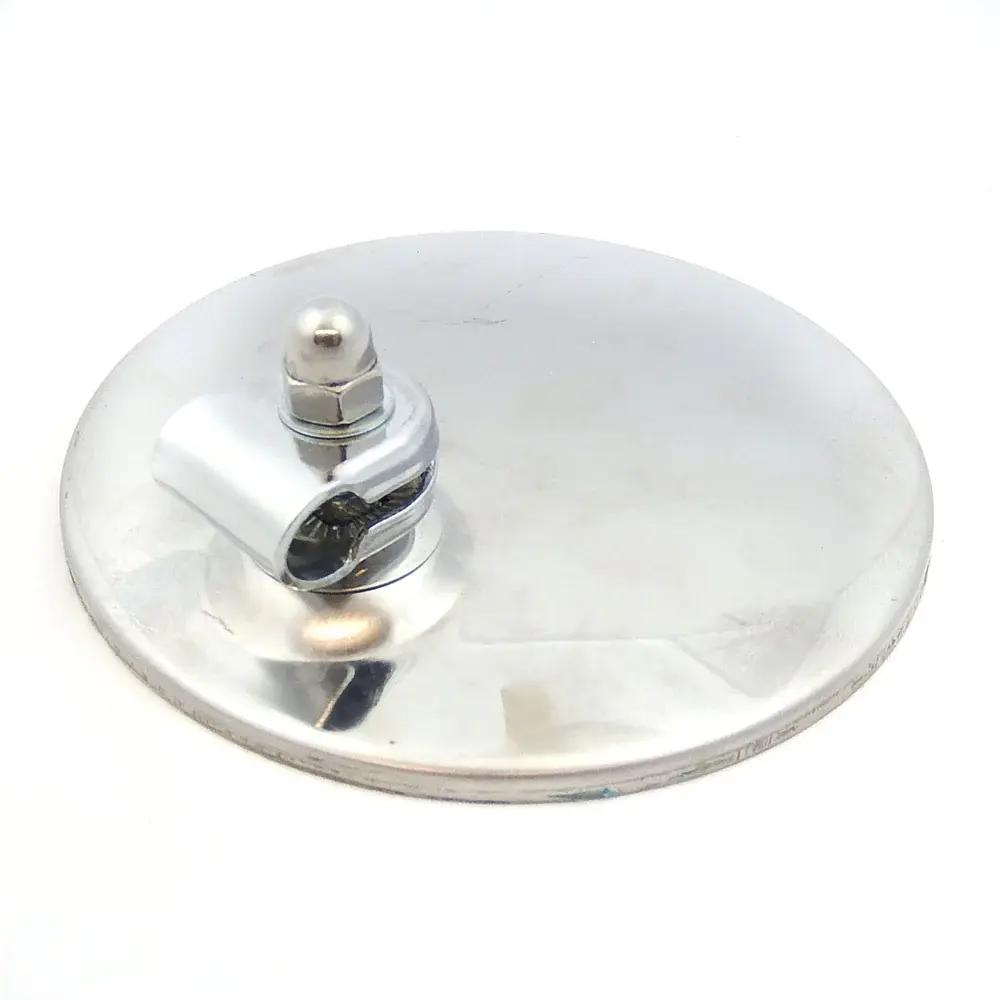 LAMBRETTA VESPA LML ROYAL ALLOY CHROME ROUND MIRROR HEAD