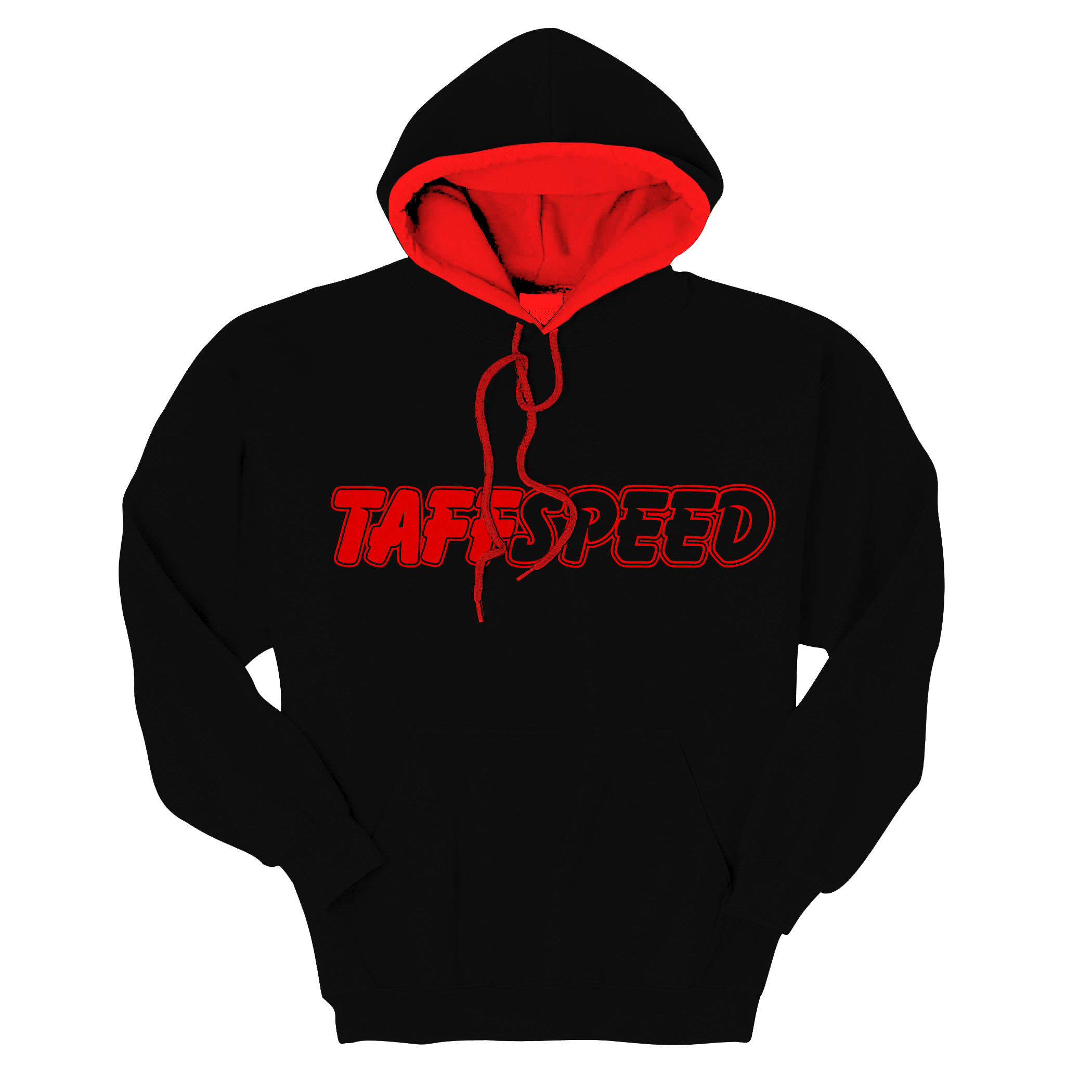 TAFFSPEED BLACK & RED HOODIE