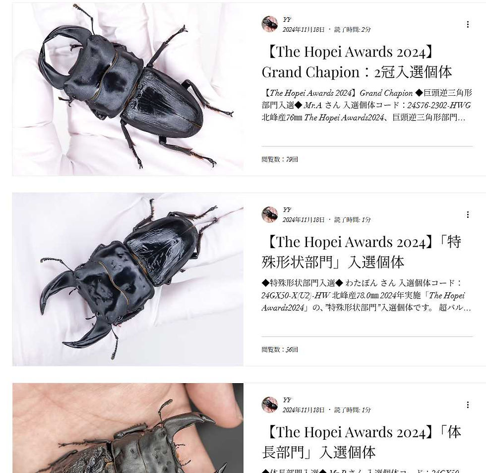 設定作成・案内記事作成・ショップHPでの紹介とブログでの紹介、そして全個体の入魂撮影・・・特設ページ・入選証明書の作成の手間も壮絶だった