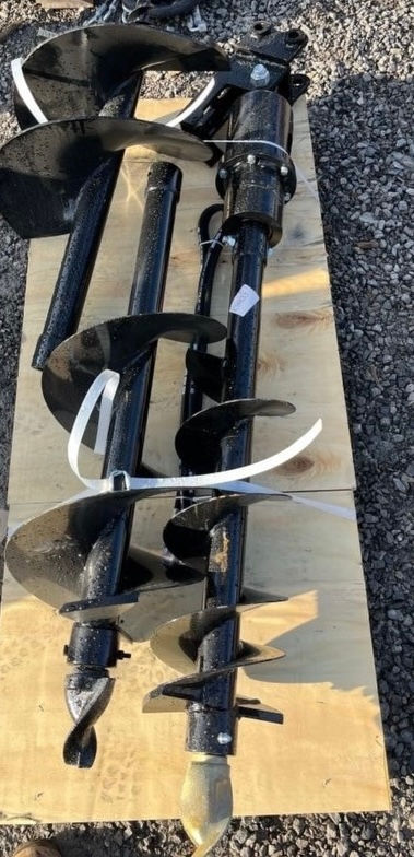 Future mini excavator auger with 3 bits