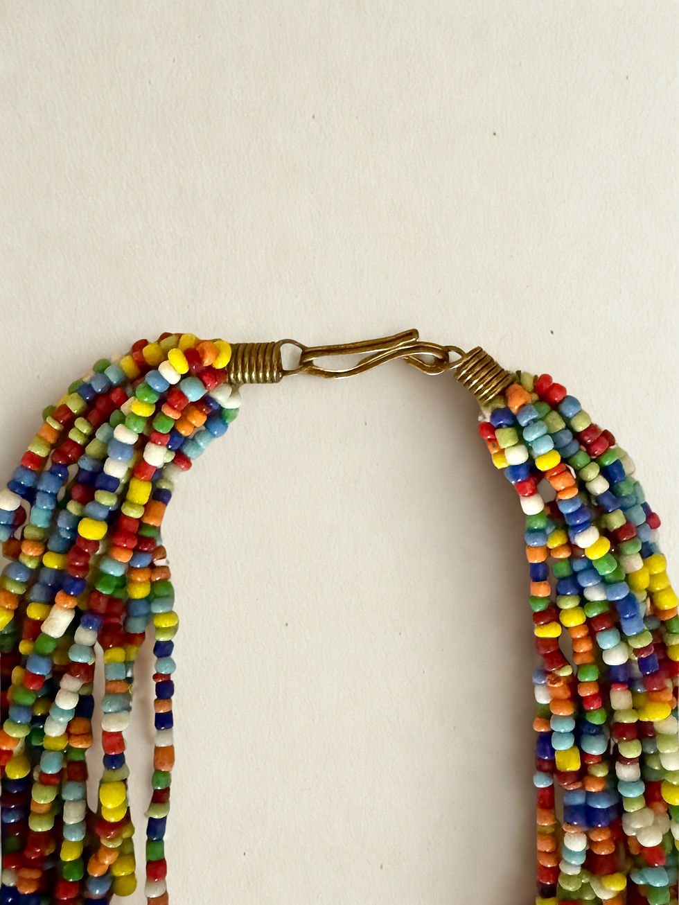 Multicolored beaded necklace