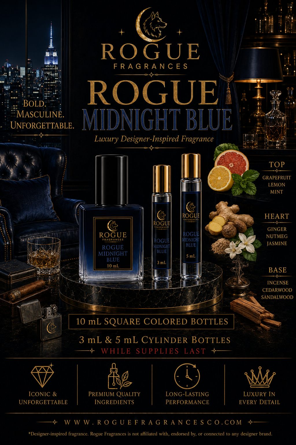 Rogue Midnight Blue — Inspired by Bleu De Chanel
