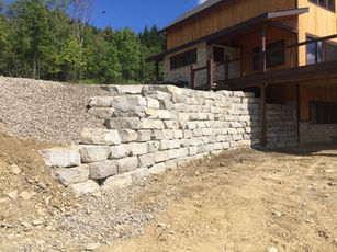 Natural Boulder Retaining Wall