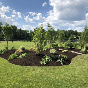 New Island Bed Installation with Planting
