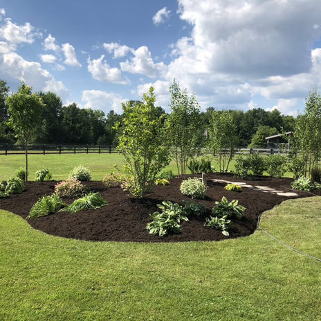 New Island Bed Installation with Planting