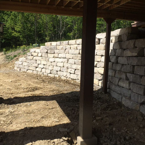 Boulder Retaining Wall