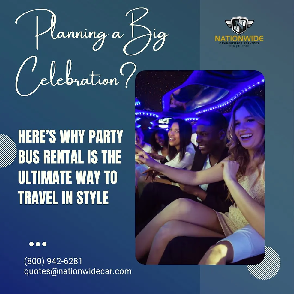 Planning a Big Celebration? Here’s Why Party Bus Rental Is the Ultimate Way to Travel in Style