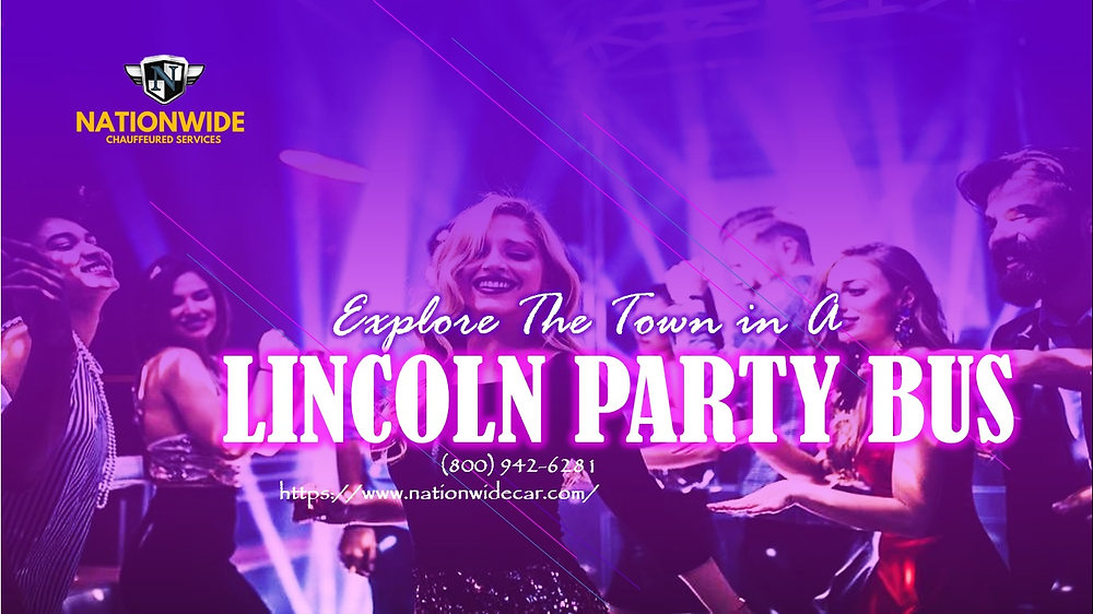 Explore The Town in A Lincoln Party Bus