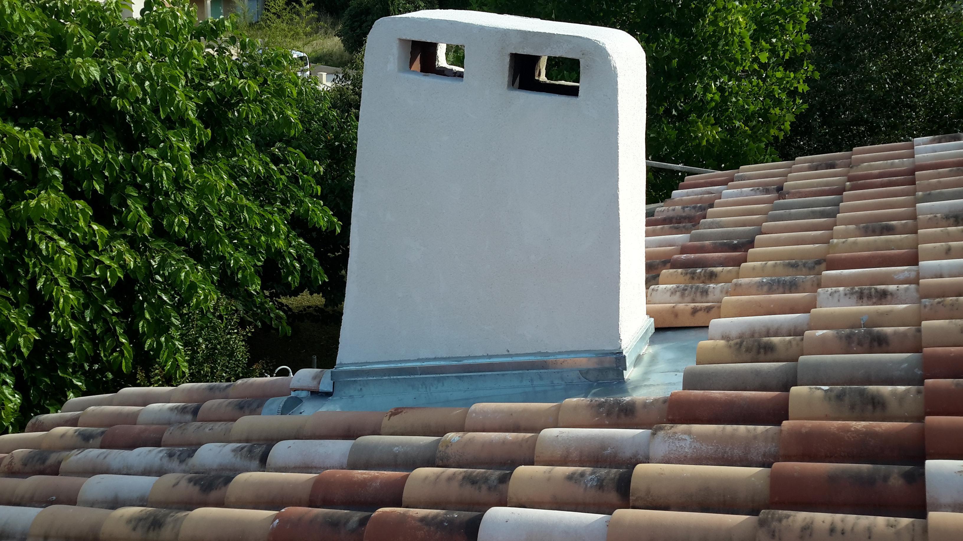 détail cheminée