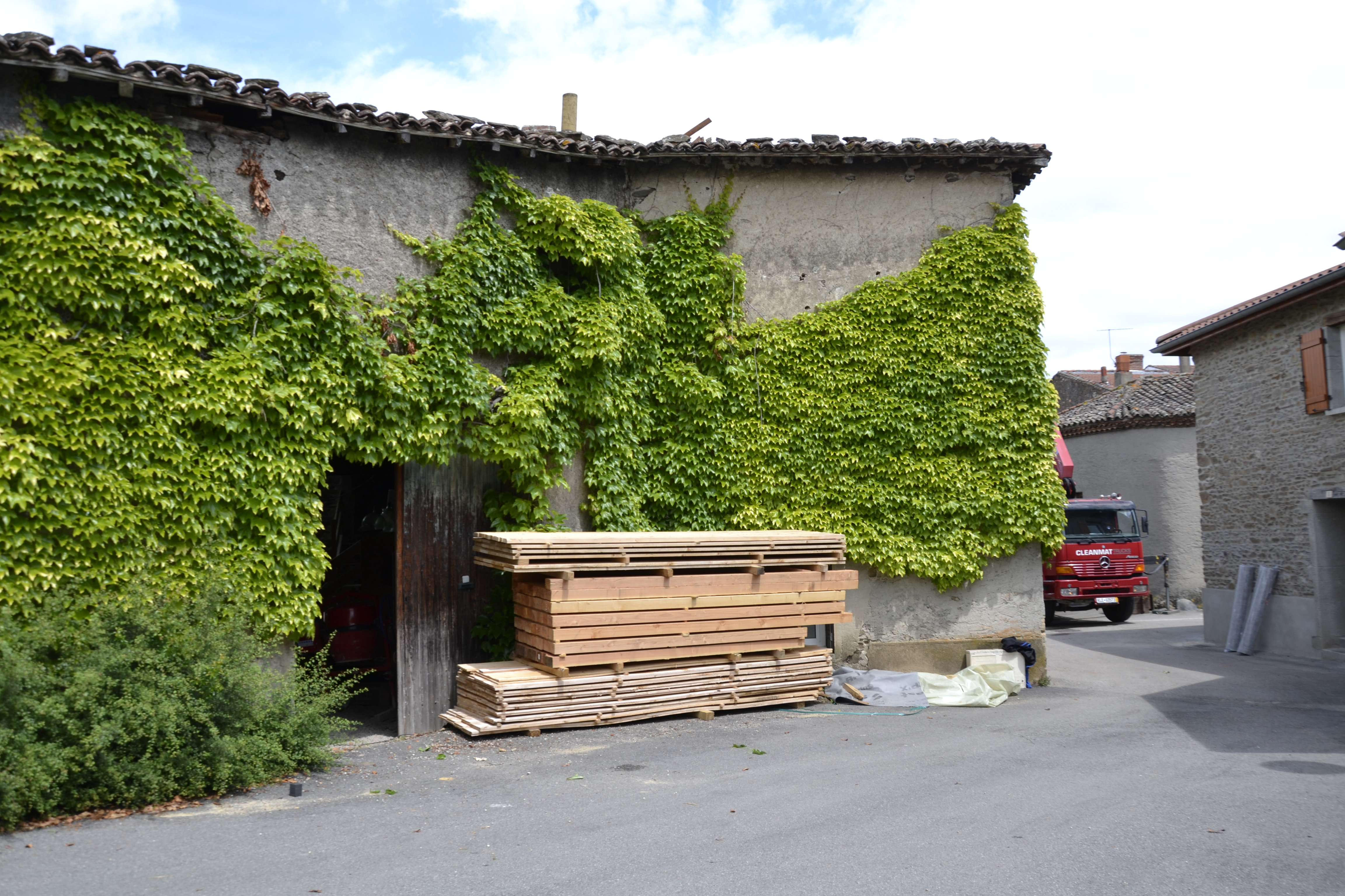 stockage du bois sur place