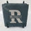 Thumbnail: Personalized engraved slate coaster set, engraved with surname first initial and surname across the initial. Pictured with stand, frontal view.