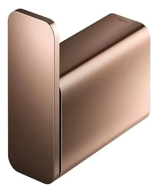 Cabide Simples Docol Flat Parede Cobre Polido 6cm Banheiro