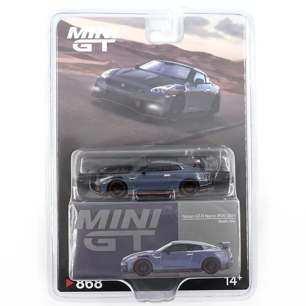 Mini GT 1/64 Nissan GT-R Nismo 2024 NISMO Stealth Gray - Blister Paket MGT00868