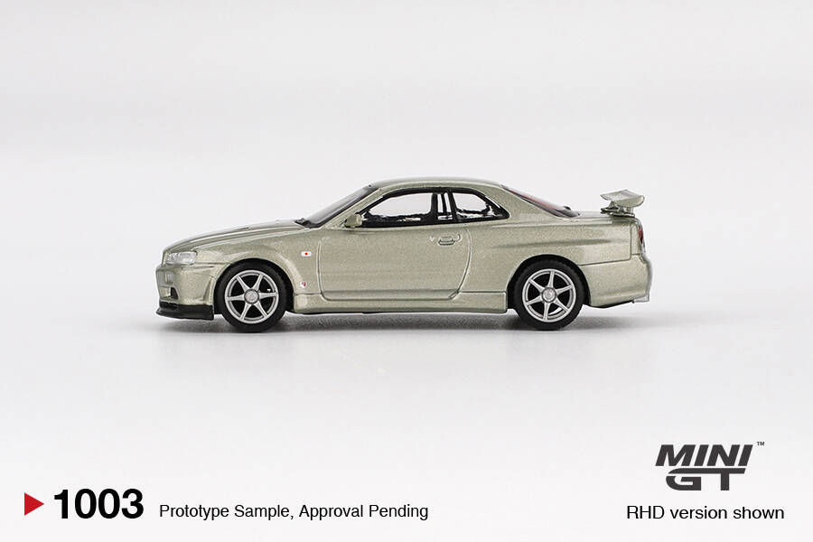 Küçük resim: Mini GT 1/64 Nissan Skyline GT-R (R34) V-Spec II Nür Millenium Jade MGT01003